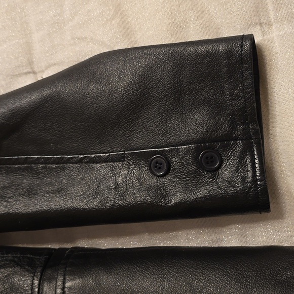 Clio Black Leather Jacket - Picture 8 of 14